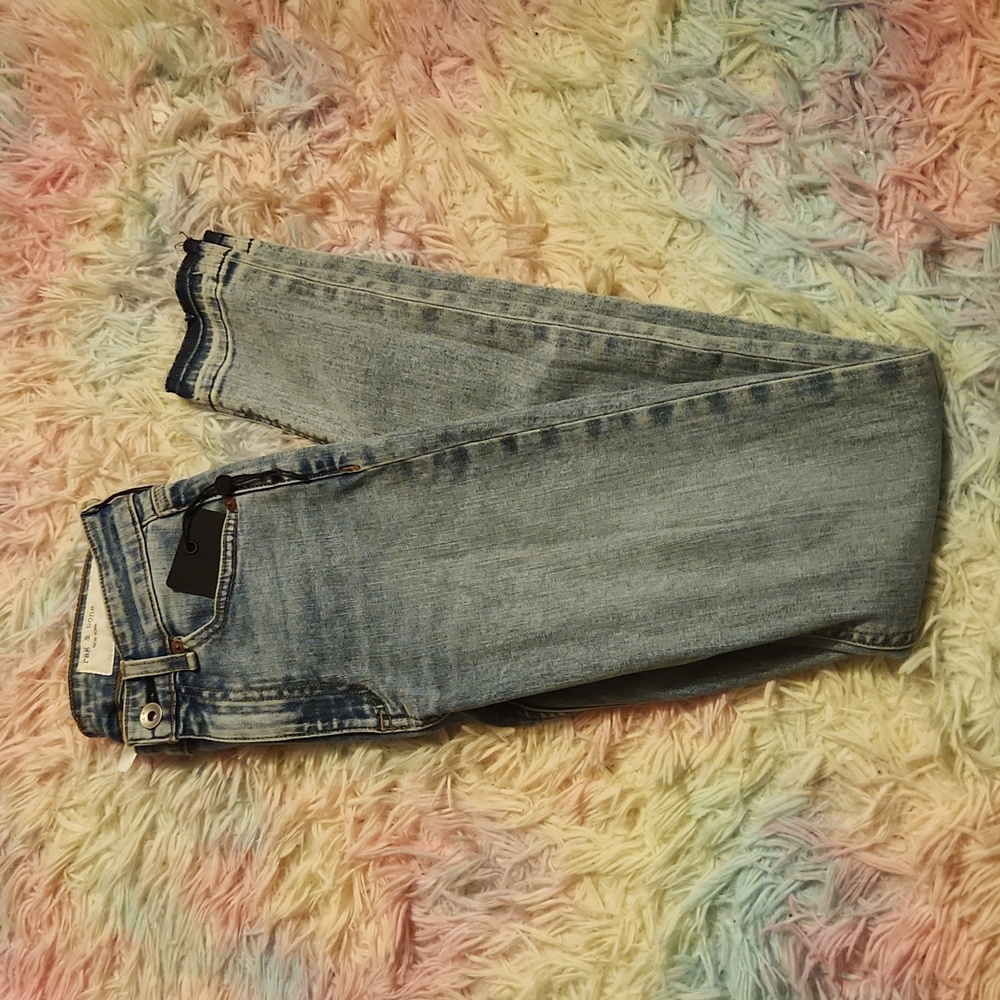 NWT Rag & Bone Nina High Rise Skinny distressed jeans women's size 23